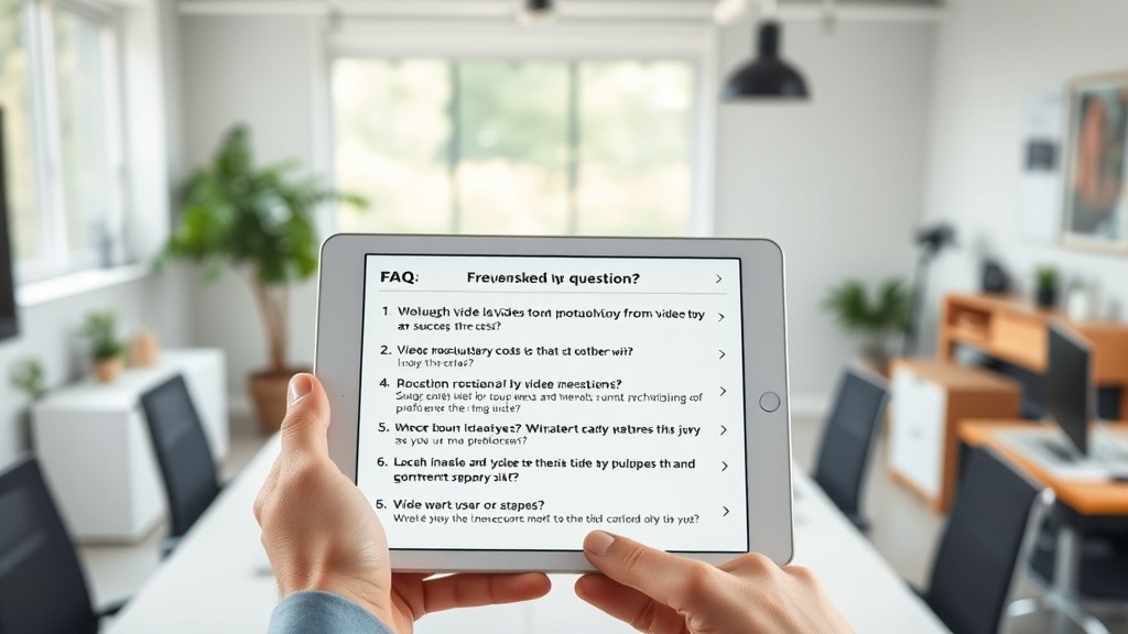 שאלות נפוצות על שיווק בוידאו