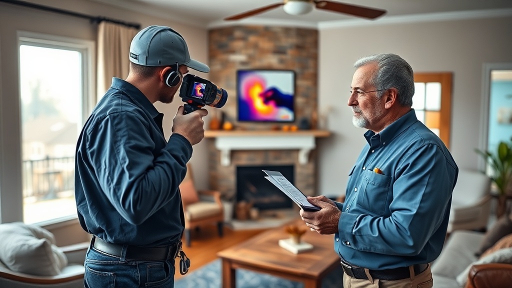 איך נראה תהליך איתור נזילה עם מצלמה תרמית?